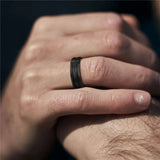 Funki Buys | Rings | Tungsten Carbide Brushed Black Bands