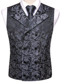 Funki Buys | Vests | Men's 4 Pcs Formal Floral Tie Vest Set