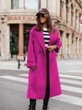 Funki Buys | Jackets | Women's Long Suit Collar Woolen Overcoat