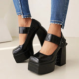 Funki Buys | Shoes | Women's Stone Pattern High-Heel Platform