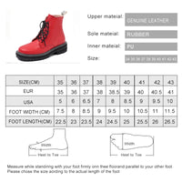 Funki Buys | Boots | Women's Real Leather Lace Up Ankle Boots