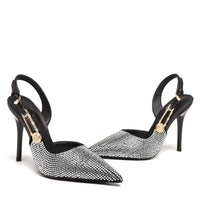 Funki Buys | Shoes | Women's Rhinestone Stiletto Slingback High Heels