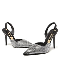 Funki Buys | Shoes | Women's Rhinestone Stiletto Slingback High Heels