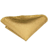 Funki Buys | Neckties | Men's Classic 3 Pcs Yellow Gold Tie Set