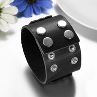 Funki Buys | Bracelets | Unisex Leather Studded Wristband