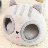 Funki Buys | Pet Beds | Cat Bed | Cute Cat Head Kitten Hut Bed