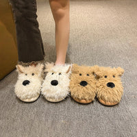 Funki Buys | Shoes | Women's Cute Shaggy Dog Slippers