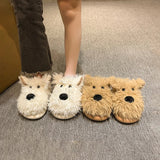 Funki Buys | Shoes | Women's Cute Shaggy Dog Slippers