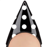 Funki Buys | Shoes | Women's PU Leather Polka Dot Heels