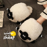 Funki Buys | Shoes | Women's Cute Cartoon Lamb Wool Slippers