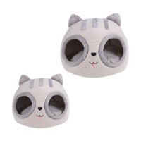 Funki Buys | Pet Beds | Cat Bed | Cute Cat Head Kitten Hut Bed