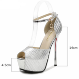 Funki Buys | Shoes | Women's Super High Bling Platforms | Gladiator