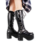 Funki Buys | Boots | Women's Gothic Harajuku Platform Stud Boots