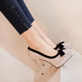 Funki Buys | Shoes | Women's Suede Bow Tie High Heel Stiletto