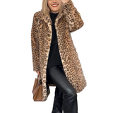 Funki Buys | Jackets | Women's Leopard Print Plush Coat