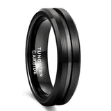 Funki Buys | Rings | Tungsten Carbide Brushed Black Bands