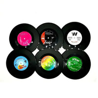 Funki Buys | Coasters | Vinyl Retro Record Coasters 6 Pcs Set