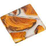 Funki Buys | Coasters | Elegant Pine Wood Resin Drink Coasters 6 Pcs