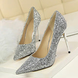 Funki Buys | Shoes | Women's High Heels Glitter Pumps | Wedding Bridal