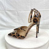 Funki Buys | Shoes | Women's Patent Leopard Stiletto Sandals