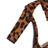 Funki Buys | Shoes | Women's High Leopard Print Platform Sandals