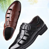 Funki Buys | Shoes | Men's Closed Toe Buckle Strap Sandals