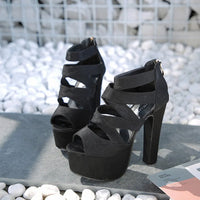 Funki Buys | Shoes | Women's Cross Strap Gladiator Sandals