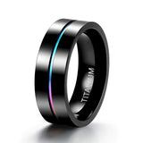 Funki Buys | Rings | Men's Women's Titanium Rainbow Rings