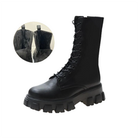 Funki Buys | Boots | Women's Lace-up Chunky Combat Boots