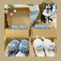 Funki Buys | Shoes | Women's Soft Cat Hug Slippers