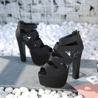 Funki Buys | Shoes | Women's Cross Strap Gladiator Sandals