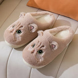 Funki Buys | Shoes | Women's Cute Cartoon Cat Slippers | Winter Warm
