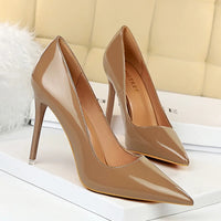 Funki Buys | Shoes | Women's Formal Mid-Heel Nude Scarpins