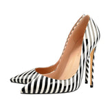 Funki Buys | Shoes | Women's Luxury Striped High Heel Stilettos