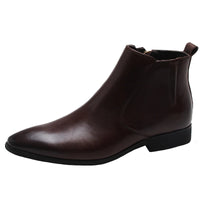 Funki Buys | Boots | Men's Real Leather Formal Chelsea Boots