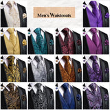 Funki Buys | Vests | Men's Luxury 5 Pcs Grooms Vest Tie Set