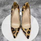 Funki Buys | Shoes | Women's Patent Leather Leopard Stilettos
