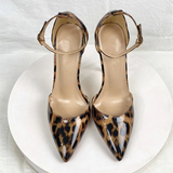 Funki Buys | Shoes | Women's Patent Leopard Stiletto Sandals