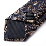 Funki Buys | Neckties | Men's 3pcs Silk Paisley Tie Set