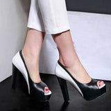 Funki Buys | Shoes | Women's Formal 2 Toned Block Heel Shoes