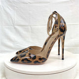 Funki Buys | Shoes | Women's Patent Leopard Stiletto Sandals