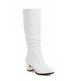 Funki Buys | Boots | Women's Knee High Block Heeled Boots