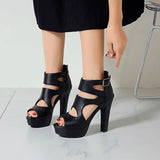Funki Buys | Shoes | Women's Block Heeled Platform Sandals
