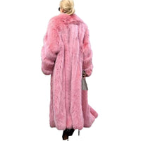 Funki Buys | Jackets | Women's Pink Faux Fur Mid-length Coat