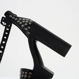 Funki Buys | Shoes | Women's Goth Rivet Dress Platform Sandal