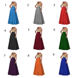 Funki Buys | Dresses | Women's Satin Sequin Evening Dress