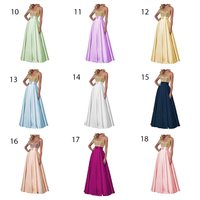 Funki Buys | Dresses | Women's Satin Sequin Evening Dress