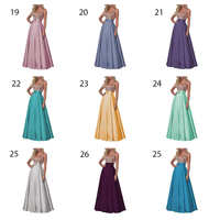 Funki Buys | Dresses | Women's Satin Sequin Evening Dress
