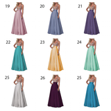 Funki Buys | Dresses | Women's Satin Sequin Evening Dress