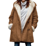 Funki Buys | Jacket | Women's Thick Fleece Hooded Long Coat